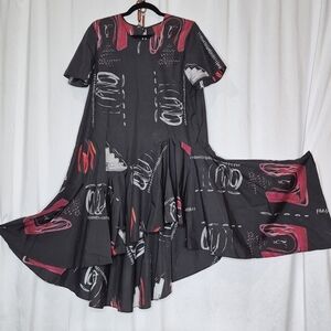 JNBY Art-To-Wear Cotton Midi Dress - Size L